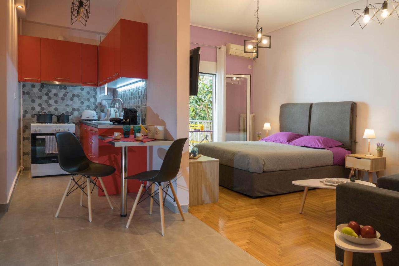 Stylish Modern Studio In The Heart Of Ateny Zewnętrze zdjęcie