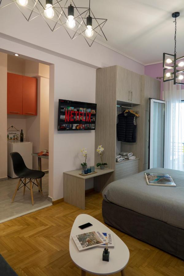 Stylish Modern Studio In The Heart Of Ateny Zewnętrze zdjęcie
